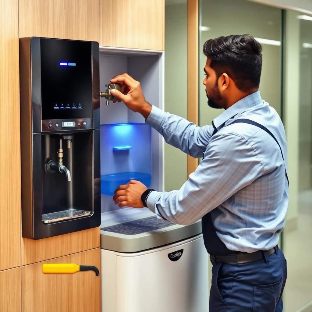 Water dispenser cooler tap replacement